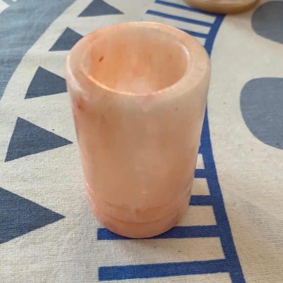 Source Unknown Other - Himalayan salt Tapered candle holder